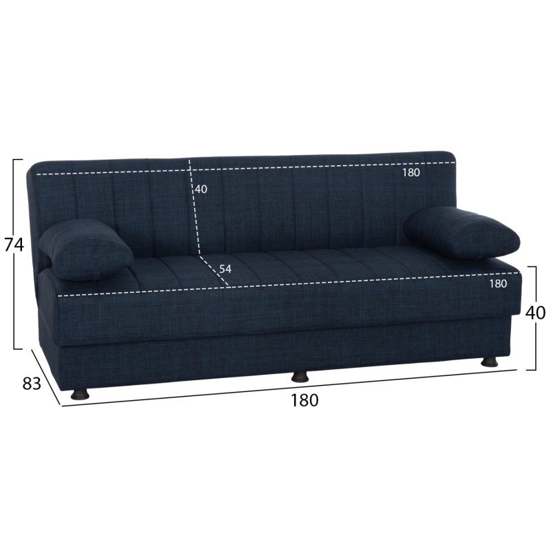 ΚΑΝΑΠΕΣ ΚΡΕΒΑΤΙ ANDRI ΤΡΙΘΕΣΙΟΣ ΜΠΛΕ HM3239.07 180x83x74Y εκ. ΚΑΝΑΠΕΣ ΚΡΕΒΑΤΙ ANDRI ΤΡΙΘΕΣΙΟΣ ΜΠΛΕ HM3239.07 180x83x74Y εκ.