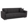ΚΑΝΑΠΕΣ ΚΡΕΒΑΤΙ POLYA ΤΡΙΘΕΣΙΟΣ HM3240.03 ΓΚΡΙ 215x85x76Υ εκ.