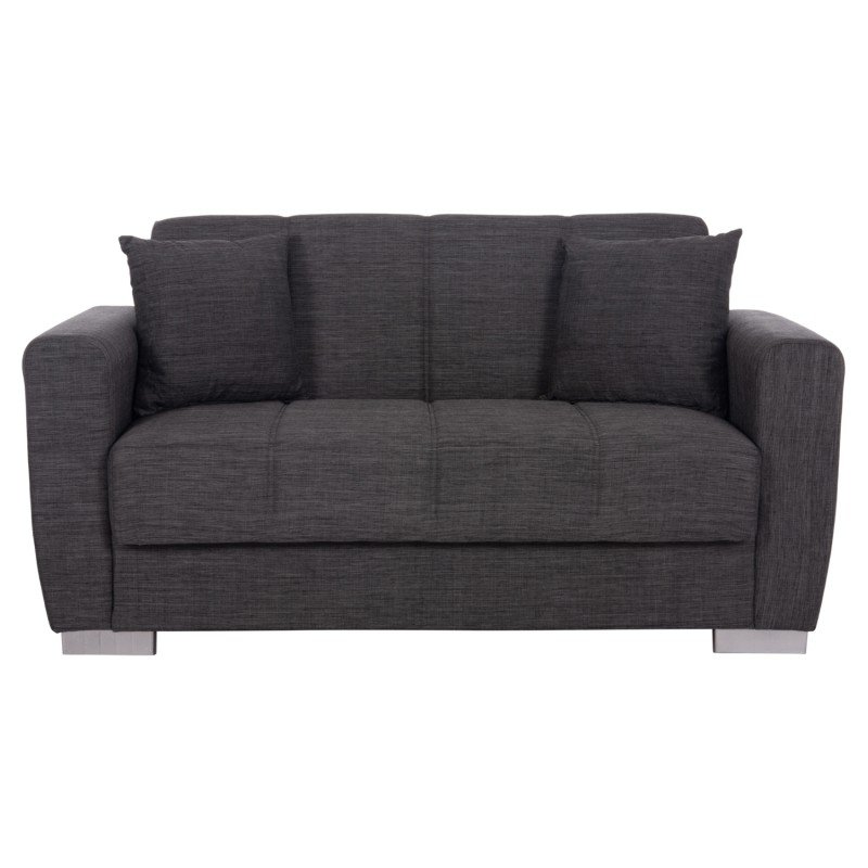 ΚΑΝΑΠΕΣ ΚΡΕΒΑΤΙ POLYA ΔΙΘΕΣΙΟΣ ΓΚΡΙ HM3241.03 153x87x77Υεκ.