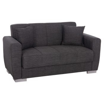 ΚΑΝΑΠΕΣ ΚΡΕΒΑΤΙ POLYA ΔΙΘΕΣΙΟΣ ΓΚΡΙ HM3241.03 153x87x77Υεκ.