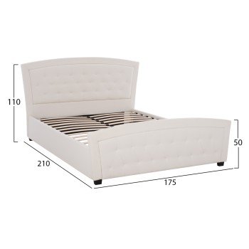ΚΡΕΒΑΤΙ ODELIA ΜΕ PU HM550.11 150x200 εκ. ΚΡΕΒΑΤΙ ODELIA ΜΕ PU HM550.11 150x200 εκ.