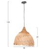 ΦΩΤΙΣΤΙΚΟ ΟΡΟΦΗΣ ΑΠΟ ΙΝΕΣ MENDONG GRASS ΣΕ ΦΥΣΙΚΟ Φ38x34-120Yεκ.HM7776