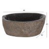 ΝΙΠΤΗΡΑΣ STONE SINK ΛΑΞΕΥΜΕΝΗ ΠΕΤΡΑ ΓΚΡΙ ΧΡΩΜΑ 40x40x20Yεκ.HM7807