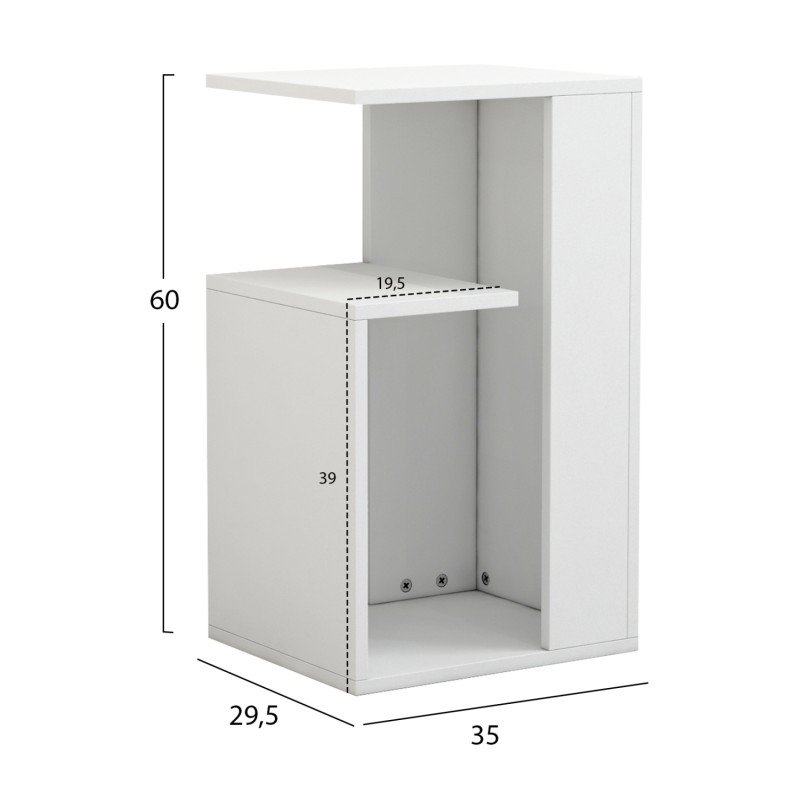ΒΟΗΘΗΤΙΚΟ ΤΡΑΠΕΖΙ DAWN ΜΕΛΑΜΙΝΗΣ ΛΕΥΚΟ 35X29,5X60Yεκ.HM8880.11 ΒΟΗΘΗΤΙΚΟ ΤΡΑΠΕΖΙ DAWN ΜΕΛΑΜΙΝΗΣ ΛΕΥΚΟ 35X29,5X60Yεκ.HM8880.11