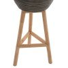 ΓΛΑΣΤΡΑ ΑΠΟ RATTAN ΚΑΙ BAMBOO HM7724 36Χ35Χ95Yεκ.ΦΥΣΙΚΟ - ΠΡΑΣΙΝΟ