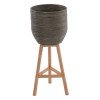 ΓΛΑΣΤΡΑ ΑΠΟ RATTAN ΚΑΙ BAMBOO HM7815 31x30x80Yεκ. ΦΥΣΙΚΟ - ΠΡΑΣΙΝΟ