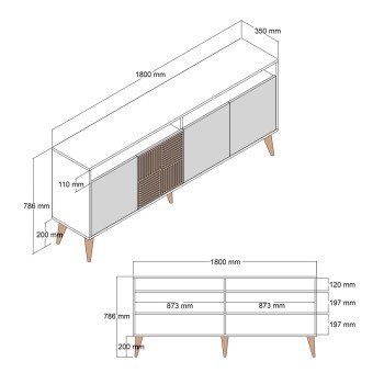 ΜΠΟΥΦΕΣ ΜΕΛΑΜΙΝΗΣ ΚΑΡΥΔΙ HM9431.04 180x35x78.6Υεκ. ΜΠΟΥΦΕΣ ΜΕΛΑΜΙΝΗΣ ΚΑΡΥΔΙ HM9431.04 180x35x78.6Υεκ.