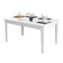 ΤΡΑΠΕΖΙ ΤΡΑΠΕΖΑΡΙΑΣ STANDARD HM9507.06 ΜΕΛΑΜΙΝΗ ΛΕΥΚΗ ΜΕ ΑΠΟΘΗΚ.ΧΩΡΟ 145x88x75Yεκ.