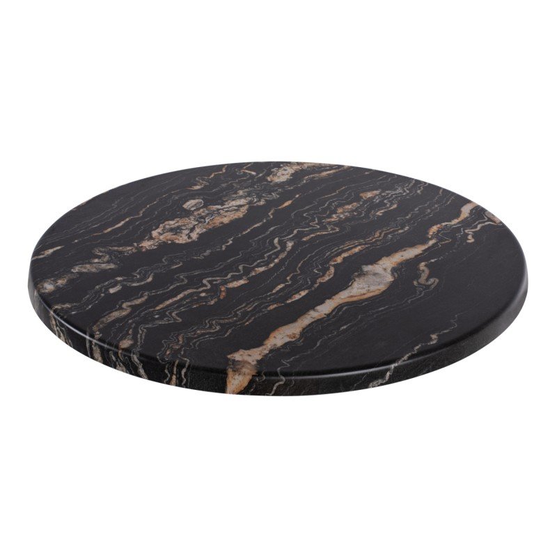 ΕΠΙΦΑΝΕΙΑ ΤΡΑΠΕΖΙΟΥ Φ60Χ2.5εκ. 5787 WERZALIT BLACK GOLD MARBLE HM5227.15