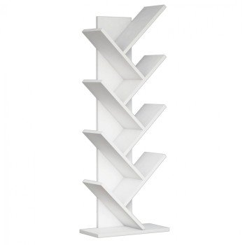 ΒΙΒΛΙΟΘΗΚΗ LIANA ΜΕΛΑΜΙΝΗΣ ΛΕΥΚΟ 46x22x128,5Yεκ.HM9028.13