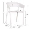 ΠΟΛΥΘΡΟΝΑ ΠΟΛΥΠΡΟΠΥΛΕΝΙΟΥ PERFOE HM5941.01 ΛΕΥΚΗ 56x50x73Υεκ.