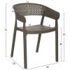 ΠΟΛΥΘΡΟΝΑ ΠΟΛΥΠΡΟΠΥΛΕΝΙΟΥ PERFOE HM5941.07 DARK OLIVE 56x50x73Υεκ.