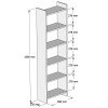 ΒΙΒΛΙΟΘΗΚΗ CLASSIKER HM9226.13 ΜΕΛΑΜΙΝΗΣ ΓΚΡΙ-ΛΕΥΚΟ 48,5x22x160Υεκ.