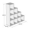 ΒΙΒΛΙΟΘΗΚΗ ΜΕΛΑΜΙΝΗΣ SCALE HM9238.12 SONΟMA 120x30x123,6Υεκ.