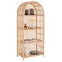 ΒΙΒΛΙΟΘΗΚΗ SIMOK HM9552 ΑΠΟ ΦΥΣΙΚΟ RATTAN ΣΕ ΦΥΣΙΚΟ ΧΡΩΜΑ 80x40x182Υεκ.