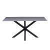 ΤΡΑΠΕΖΙ ΣΑΛΟΝΙΟΥ HM9470.05 GREY MARBLE-ΜΑΥΡΗ ΜΕΤΑΛ.ΒΑΣΗ 120x60x45,5Yεκ.