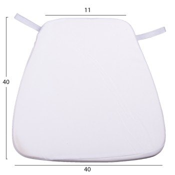 ΜΑΞΙΛΑΡΙ TIFFANYS HM8058.41FC ΜΕ ΥΦΑΣΜΑ WATER REPELLENT ΛΕΥΚΟ 43,5x40x3Υεκ.