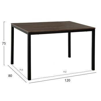 ΣΕΤ ΤΡΑΠΕΖΑΡΙΑΣ GOOSE 5ΤΜΧ HM9530.01 MDF ΚΑΡΥΔΙ-ΜΕΤΑΛΛΟ ΜΑΥΡΟ 120x80x75Yεκ. ΣΕΤ ΤΡΑΠΕΖΑΡΙΑΣ GOOSE 5ΤΜΧ HM9530.01 MDF ΚΑΡΥΔΙ-ΜΕΤΑΛΛΟ ΜΑΥΡΟ 120x80x75Yεκ.