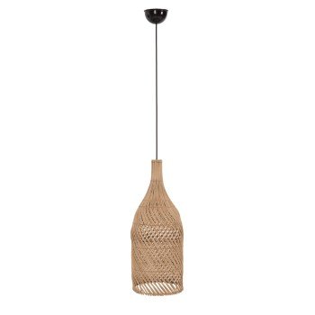 ΦΩΤΙΣΤΙΚΟ ΟΡΟΦΗΣ CARBOY HM7884 ΚΡΕΜΑΣΤΟ ΑΠΟ RATTAN ΣΕ ΦΥΣΙΚΟ ΧΡΩΜΑ Φ28x163,5Yεκ.