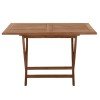ΤΡΑΠΕΖΙ ΤΡΑΠΕΖΑΡΙΑΣ KENDALL ΠΤΥΣΣΟΜΕΝΟ HM9542 TEAK ΣΕ ΦΥΣΙΚΟ ΧΡΩΜΑ 120x80x75Yεκ.