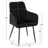 ΠΟΛΥΘΡΟΝΑ LATRELL HM8582.04 ΜΑΥΡΟ ΒΕΛΟΥΔΟ & ΜΑΥΡΑ ΜΕΤΑΛΛΙΚΑ ΠΟΔΙΑ 54x57x84Yεκ.
