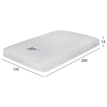 ΣΤΡΩΜΑ ΑΦΡΟΥ ΧΩΡΙΣ ΕΛΑΤΗΡΙΑ JORDY 120X200x15Y-- HM374.08  (ROLL PACKING) ΛΕΥΚΟ