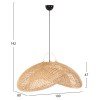 ΦΩΤΙΣΤΙΚΟ ΟΡΟΦΗΣ ΚΡΕΜΑΣΤΟ PERK HM7861 RATTAN ΣΕ ΦΥΣΙΚΟ ΧΡΩΜΑ 100x80x142Υ εκ.