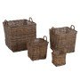 ΣΕΤ ΔΙΑΚΟΣΜΗΤΙΚΑ ΚΑΛΑΘΙΑ KATER HM9657 4ΤΜΧ ΑΠΟ KUBU RATTAN ΣΕ ΓΚΡΙ 52x52x50-57Υεκ.