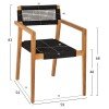 ΠΟΛΥΘΡΟΝΑ CHARLOTTE HM9637.02 ΞΥΛΟ TEAK & ΜΑΥΡΟ ΣΧΟΙΝΙ--B'ΔΙΑΛΟΓΗΣ 59x54x83Y