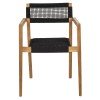 ΠΟΛΥΘΡΟΝΑ CHARLOTTE HM9637.02 ΞΥΛΟ TEAK & ΜΑΥΡΟ ΣΧΟΙΝΙ--B'ΔΙΑΛΟΓΗΣ 59x54x83Y