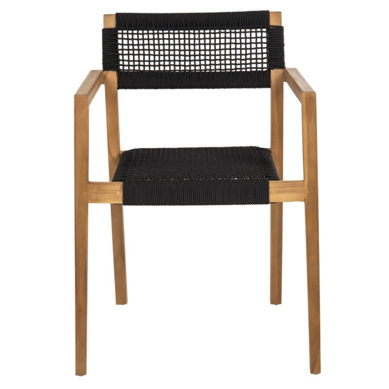 ΠΟΛΥΘΡΟΝΑ CHARLOTTE HM9637.02 ΞΥΛΟ TEAK & ΜΑΥΡΟ ΣΧΟΙΝΙ--B'ΔΙΑΛΟΓΗΣ 59x54x83Y