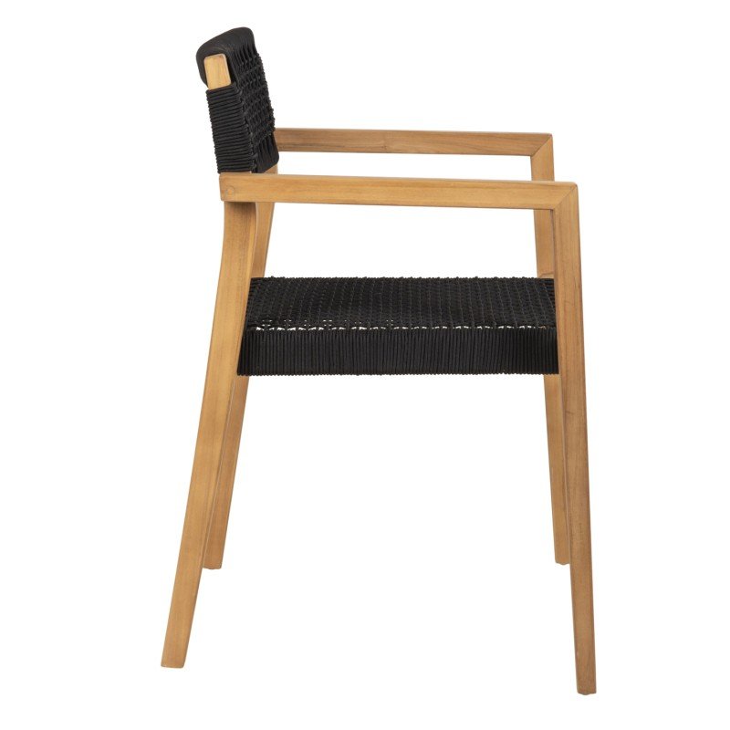 ΠΟΛΥΘΡΟΝΑ CHARLOTTE HM9637.02 ΞΥΛΟ TEAK & ΜΑΥΡΟ ΣΧΟΙΝΙ--B'ΔΙΑΛΟΓΗΣ 59x54x83Y
