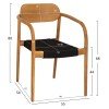 ΠΟΛΥΘΡΟΝΑ OSLO HM9636.02 ΞΥΛΟ TEAK ΦΥΣΙΚΟ & ΣΧΟΙΝΙ--B’ΔΙΑΛΟΓΗΣ 55x54x80Y εκ.
