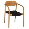 ΠΟΛΥΘΡΟΝΑ OSLO HM9636.02 ΞΥΛΟ TEAK ΦΥΣΙΚΟ & ΣΧΟΙΝΙ--B’ΔΙΑΛΟΓΗΣ 55x54x80Y εκ.