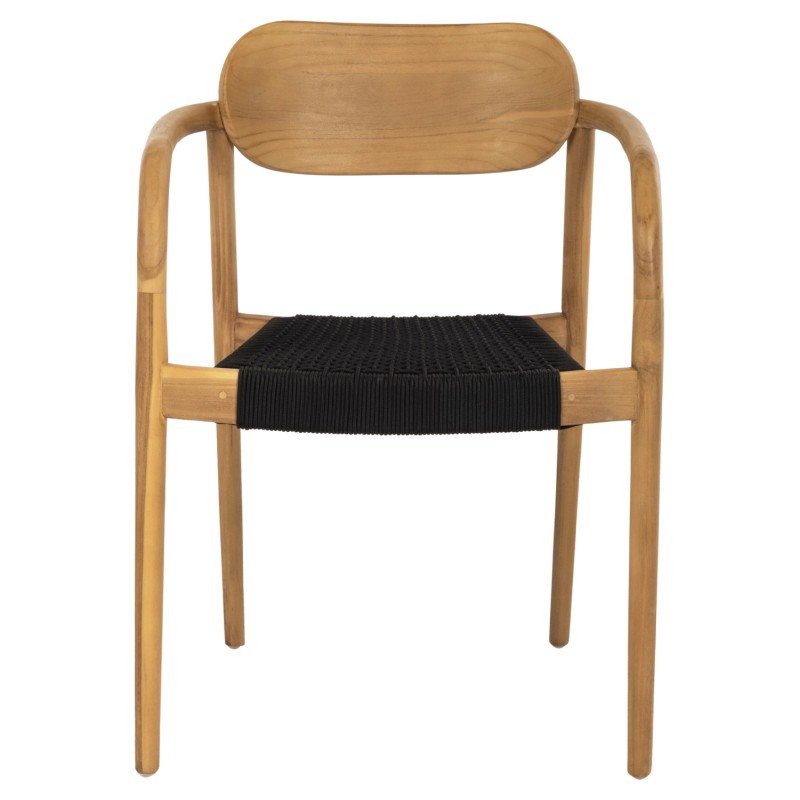 ΠΟΛΥΘΡΟΝΑ OSLO HM9636.02 ΞΥΛΟ TEAK ΦΥΣΙΚΟ & ΣΧΟΙΝΙ--B’ΔΙΑΛΟΓΗΣ 55x54x80Y εκ.