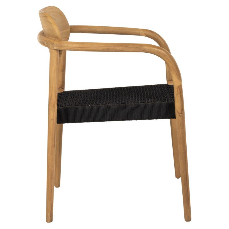 ΠΟΛΥΘΡΟΝΑ OSLO HM9636.02 ΞΥΛΟ TEAK ΦΥΣΙΚΟ & ΣΧΟΙΝΙ--B’ΔΙΑΛΟΓΗΣ 55x54x80Y εκ.