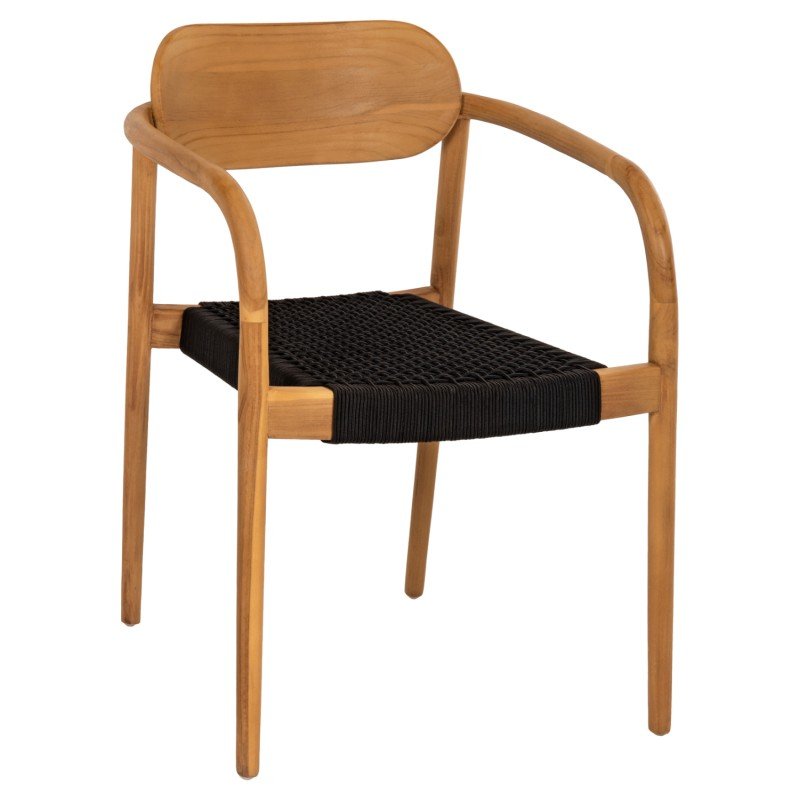 ΠΟΛΥΘΡΟΝΑ OSLO HM9636.02 ΞΥΛΟ TEAK ΦΥΣΙΚΟ & ΣΧΟΙΝΙ--B’ΔΙΑΛΟΓΗΣ 55x54x80Y εκ.