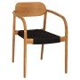 ΠΟΛΥΘΡΟΝΑ OSLO HM9636.02 ΞΥΛΟ TEAK ΦΥΣΙΚΟ & ΣΧΟΙΝΙ--B’ΔΙΑΛΟΓΗΣ 55x54x80Y εκ.