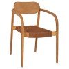 ΠΟΛΥΘΡΟΝΑ OSLO HM9636.01 ΞΥΛΟ TEAK ΦΥΣΙΚΟ & ΣΧΟΙΝΙ--B’ΔΙΑΛΟΓΗΣ 55x54x80Y εκ.