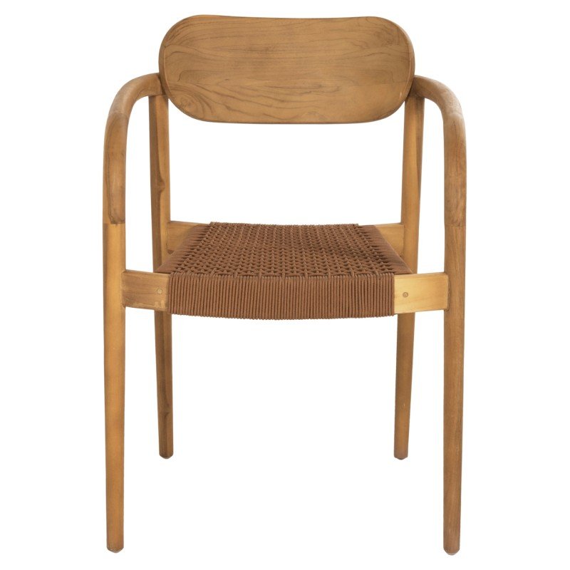 ΠΟΛΥΘΡΟΝΑ OSLO HM9636.01 ΞΥΛΟ TEAK ΦΥΣΙΚΟ & ΣΧΟΙΝΙ--B’ΔΙΑΛΟΓΗΣ 55x54x80Y εκ.