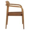 ΠΟΛΥΘΡΟΝΑ OSLO HM9636.01 ΞΥΛΟ TEAK ΦΥΣΙΚΟ & ΣΧΟΙΝΙ--B’ΔΙΑΛΟΓΗΣ 55x54x80Y εκ.