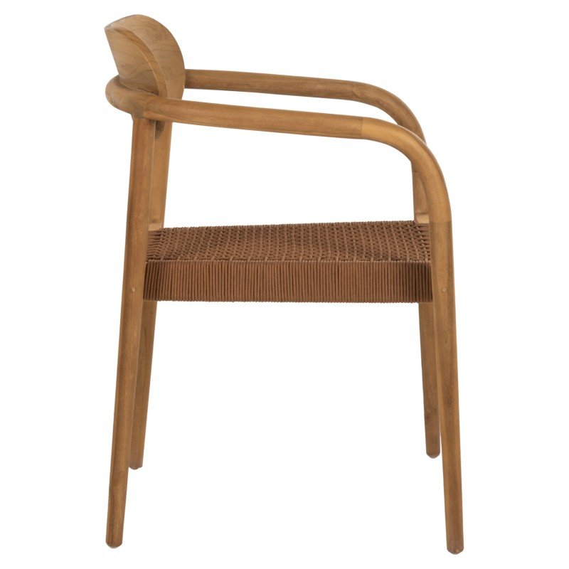 ΠΟΛΥΘΡΟΝΑ OSLO HM9636.01 ΞΥΛΟ TEAK ΦΥΣΙΚΟ & ΣΧΟΙΝΙ--B’ΔΙΑΛΟΓΗΣ 55x54x80Y εκ.