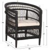 ΠΟΛΥΘΡΟΝΑ MALAWI HM9635.03 ΞΥΛΟ ΜΑΟΝΙ ΜΕ RATTAN ΜΑΥΡΟ--Β'ΔΙΑΛΟΓΗΣ 80x70x86Υεκ.