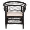 ΠΟΛΥΘΡΟΝΑ MALAWI HM9635.03 ΞΥΛΟ ΜΑΟΝΙ ΜΕ RATTAN ΜΑΥΡΟ--Β'ΔΙΑΛΟΓΗΣ 80x70x86Υεκ.