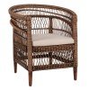 ΠΟΛΥΘΡΟΝΑ MALAWI HM9635.01 ΞΥΛΟ ΜΑΟΝΙ & RATTAN--Β'ΔΙΑΛΟΓΗΣ 80x70x86Υεκ.