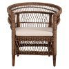 ΠΟΛΥΘΡΟΝΑ MALAWI HM9635.01 ΞΥΛΟ ΜΑΟΝΙ & RATTAN--Β'ΔΙΑΛΟΓΗΣ 80x70x86Υεκ.