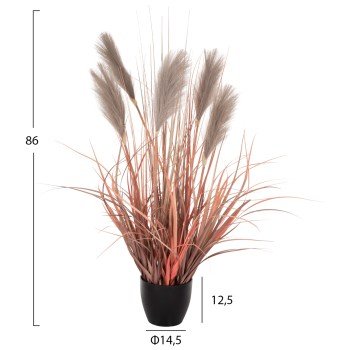 ΔΙΑΚΟΣΜΗΤΙΚΟ ΣΥΝΘΕΤΙΚΟ ΦΥΤΟ ΣΕ ΓΛΑΣΤΡΑ GRASS+FEATHER Φ14,5x12,5-86Υ εκ. HM4015 ΔΙΑΚΟΣΜΗΤΙΚΟ ΣΥΝΘΕΤΙΚΟ ΦΥΤΟ ΣΕ ΓΛΑΣΤΡΑ GRASS+FEATHER Φ14,5x12,5-86Υ εκ. HM4015