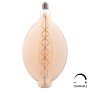 ΛΑΜΠΤΗΡΑΣ LED FILAMENT 8W E27 3000K TEA COLOR DIMMABLE HM4051.02