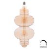 ΛΑΜΠΤΗΡΑΣ LED FILAMENT 8W E27 3000K GOLD COLOR DIMMABLE HM4053.02