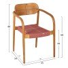 ΠΟΛΥΘΡΟΝΑ OSLO HM9636.06 ΞΥΛΟ TEAK ΦΥΣΙΚΟ & ΣΧΟΙΝΙ--B’ΔΙΑΛΟΓΗΣ 55x54x80Yεκ.